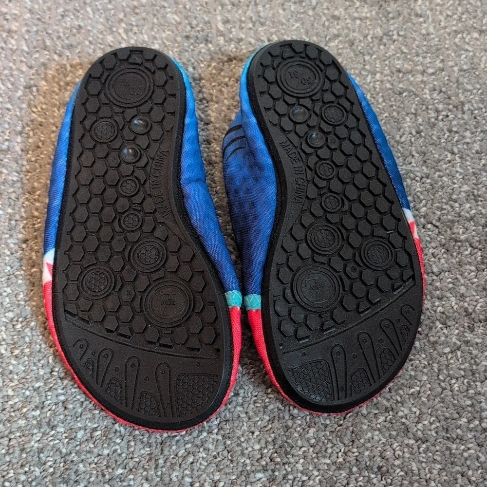 Kids Blue Shark Slip-On Water Shoes